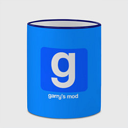 Кружка 3D Garrys Mod логотип, цвет: 3D-синий кант — фото 2