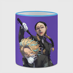 Кружка 3D Ран и Риндо, цвет: 3D-небесно-голубой кант — фото 2
