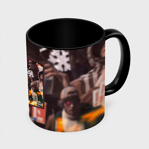 Кружка цветная OG BUDA FREERIO / 3D-Белый + черный – фото 1