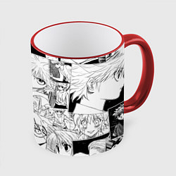 Кружка 3D Hunter x Hunter pattern, цвет: 3D-красный кант