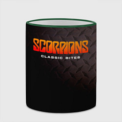 Кружка 3D Classic Bites - Scorpions, цвет: 3D-зеленый кант — фото 2