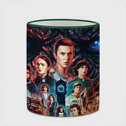 Кружка 3D ОЧЕНЬ СТРАННЫЕ ДЕЛА 4 STRANGER THINGS 4, цвет: 3D-зеленый кант — фото 2