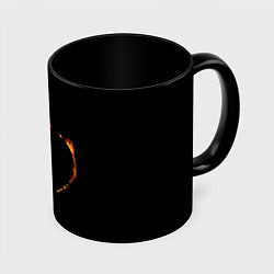 Кружка 3D Знак тьмы из Dark Souls, цвет: 3D-белый + черный
