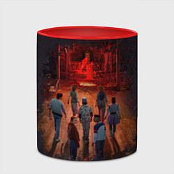 Кружка 3D Stranger Things 4, цвет: 3D-белый + красный — фото 2