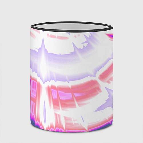 Кружка цветная Тай-дай Абстракция Tie-Dye / 3D-Черный кант – фото 2