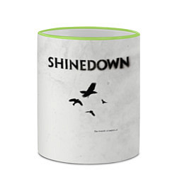 Кружка 3D The Sound of Madness - Shinedown, цвет: 3D-светло-зеленый кант — фото 2