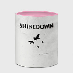 Кружка 3D The Sound of Madness - Shinedown, цвет: 3D-белый + розовый — фото 2