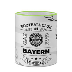 Кружка 3D Bayern Football Club Number 1 Legendary, цвет: 3D-светло-зеленый кант — фото 2