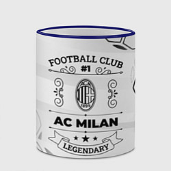 Кружка 3D AC Milan Football Club Number 1 Legendary, цвет: 3D-синий кант — фото 2