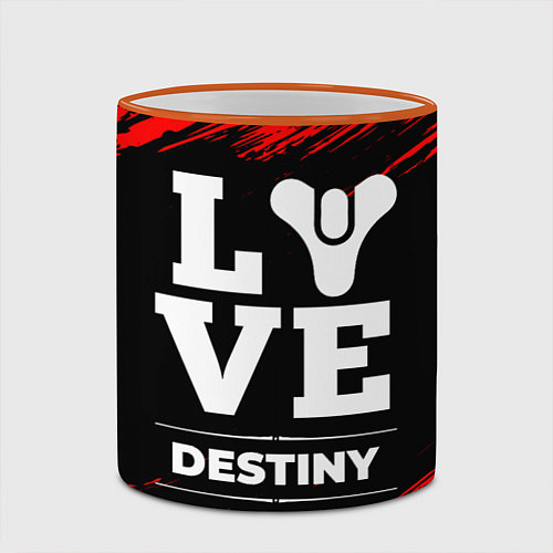 Кружка цветная Destiny Love Классика / 3D-Оранжевый кант – фото 2