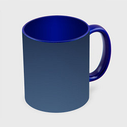 Кружка 3D Gradient Dark Blue, цвет: 3D-белый + синий