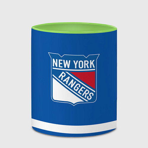 Кружка цветная New York Rangers Панарин / 3D-Белый + светло-зеленый – фото 2