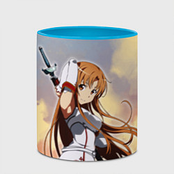 Кружка 3D Асуна Юки - Sword Art Online, цвет: 3D-белый + небесно-голубой — фото 2