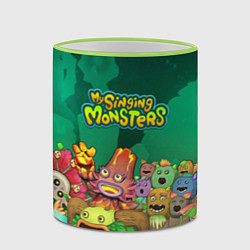 Кружка 3D Персонажи Мои поющие монстры, цвет: 3D-светло-зеленый кант — фото 2