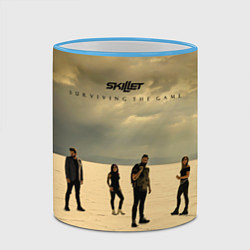 Кружка 3D Surviving The Game - Skillet, цвет: 3D-небесно-голубой кант — фото 2