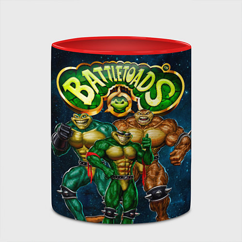 Кружка цветная Rare - Battletoads / 3D-Белый + красный – фото 2