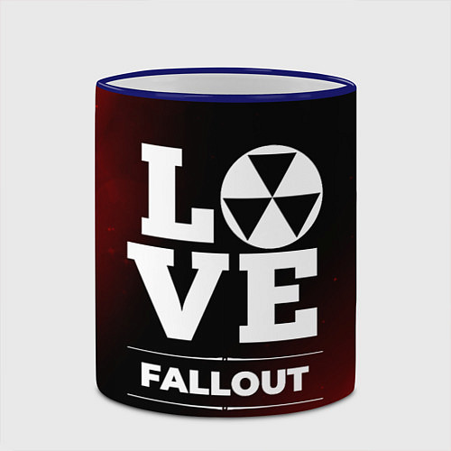 Кружка цветная Fallout Love Классика / 3D-Синий кант – фото 2