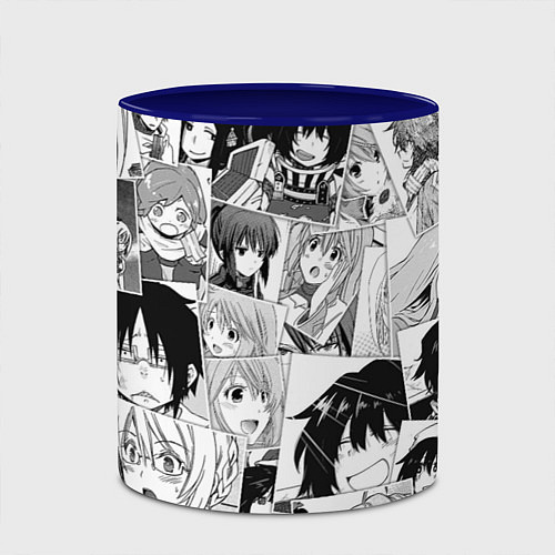 Кружка цветная Log Horizon pattern / 3D-Белый + синий – фото 2