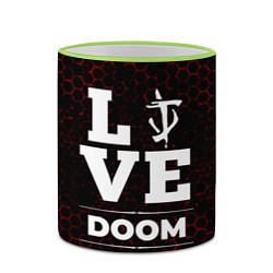 Кружка 3D Doom Love Классика, цвет: 3D-светло-зеленый кант — фото 2