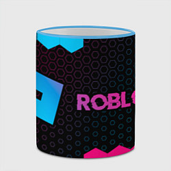 Кружка 3D Roblox Neon Gradient, цвет: 3D-небесно-голубой кант — фото 2
