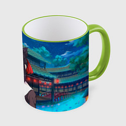 Кружка 3D Госпожа Кагуя Love is war Синомия, цвет: 3D-светло-зеленый кант