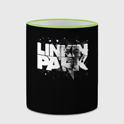 Кружка 3D Linkin Park логотип с фото, цвет: 3D-светло-зеленый кант — фото 2