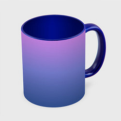 Кружка 3D PINK-BLUE GRADIENT ГРАДИЕНТ, цвет: 3D-белый + синий