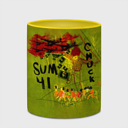 Кружка 3D Chuck - Sum 41, цвет: 3D-белый + желтый — фото 2