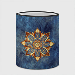 Кружка 3D Мандала-цветок, цвет: 3D-черный кант — фото 2