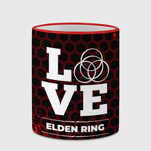 Кружка цветная Elden Ring Love Классика / 3D-Красный кант – фото 2