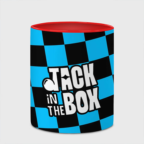 Кружка цветная Jack in the box J - HOPE / 3D-Белый + красный – фото 2