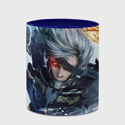 Кружка 3D Metal Gear Rising: Revengeance, цвет: 3D-белый + синий — фото 2