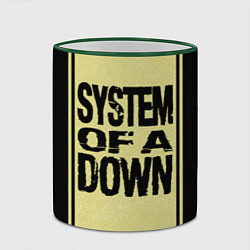 Кружка 3D System of a Down: 5 Album Bundle, цвет: 3D-зеленый кант — фото 2