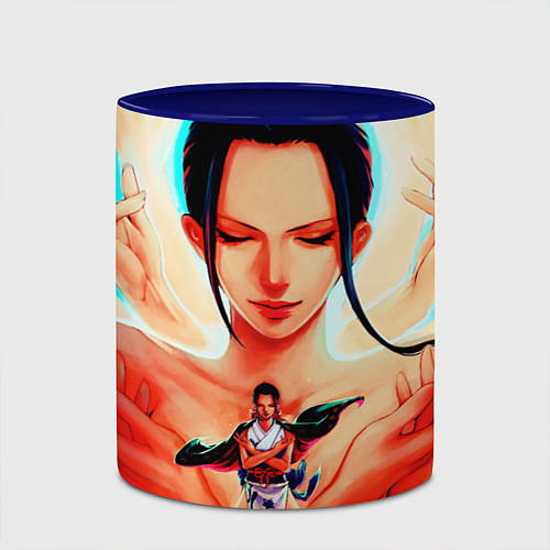 Кружка цветная НИКО РОБИН ВАН ПИС / 3D-Белый + синий – фото 2