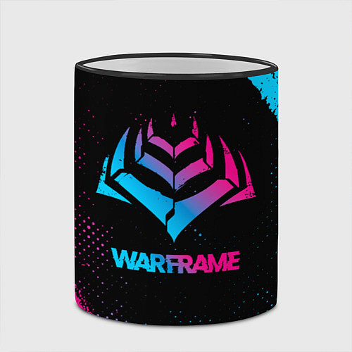 Кружка цветная Warframe Neon Gradient / 3D-Черный кант – фото 2