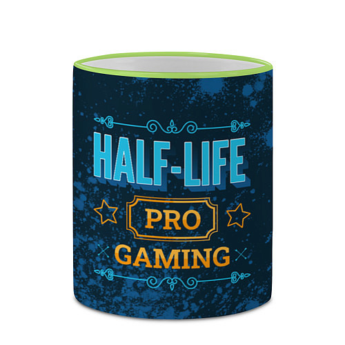 Кружка цветная Игра Half-Life: PRO Gaming / 3D-Светло-зеленый кант – фото 2