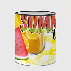Кружка 3D Лимонад и мороженое, цвет: 3D-черный кант — фото 2