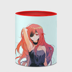 Кружка 3D Красотка Хва, цвет: 3D-белый + красный — фото 2