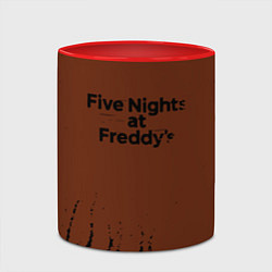 Кружка 3D Five Nights At Freddys : game, цвет: 3D-белый + красный — фото 2