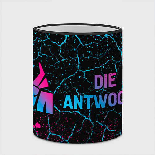 Кружка цветная Die Antwoord Neon Gradient / 3D-Черный кант – фото 2