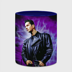 Кружка 3D Depeche Mode - Dave Gahan, цвет: 3D-белый + синий — фото 2