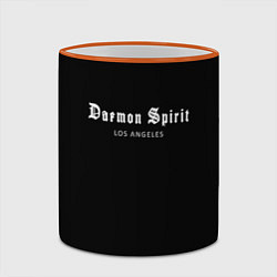 Кружка 3D Daemon Spirit Black - Los Angeles, цвет: 3D-оранжевый кант — фото 2