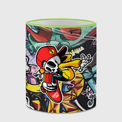 Кружка 3D Cool skater, цвет: 3D-светло-зеленый кант — фото 2