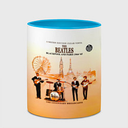 Кружка 3D The Beatles Blackpool And Paris 1964-65, цвет: 3D-белый + небесно-голубой — фото 2