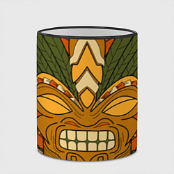 Кружка 3D Polynesian tiki ANGRY, цвет: 3D-черный кант — фото 2