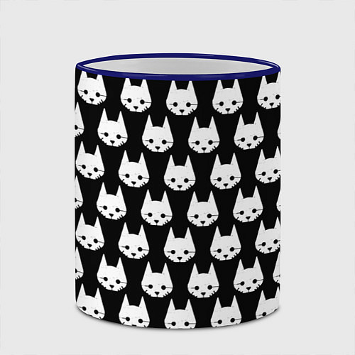 Кружка цветная Stray Pattern / 3D-Синий кант – фото 2