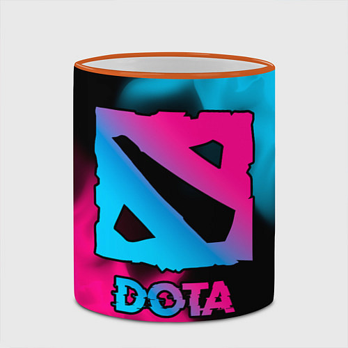 Кружка цветная Dota Neon Gradient / 3D-Оранжевый кант – фото 2