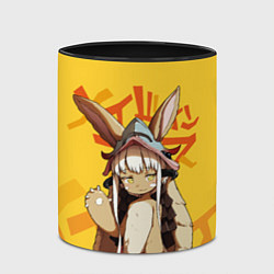 Кружка 3D Made in Abyss Наначи, цвет: 3D-белый + черный — фото 2
