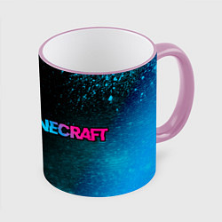 Кружка 3D Minecraft - Neon Gradient, цвет: 3D-розовый кант