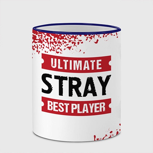 Кружка цветная Stray: best player ultimate / 3D-Синий кант – фото 2